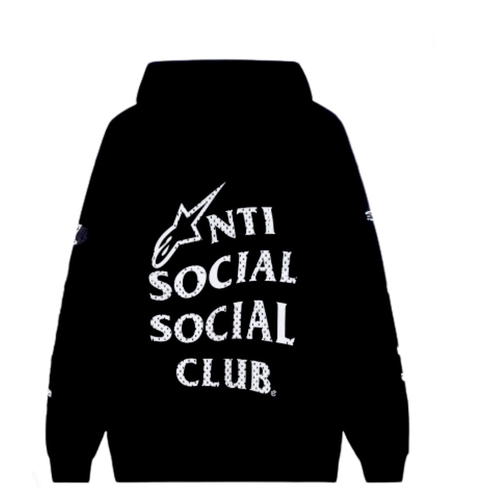 ASSC X Alpine Stars Track Black Hoodie